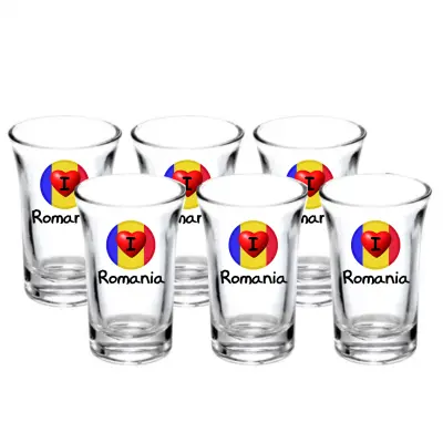 I love romania, set 6 pahare shout, model 29bs